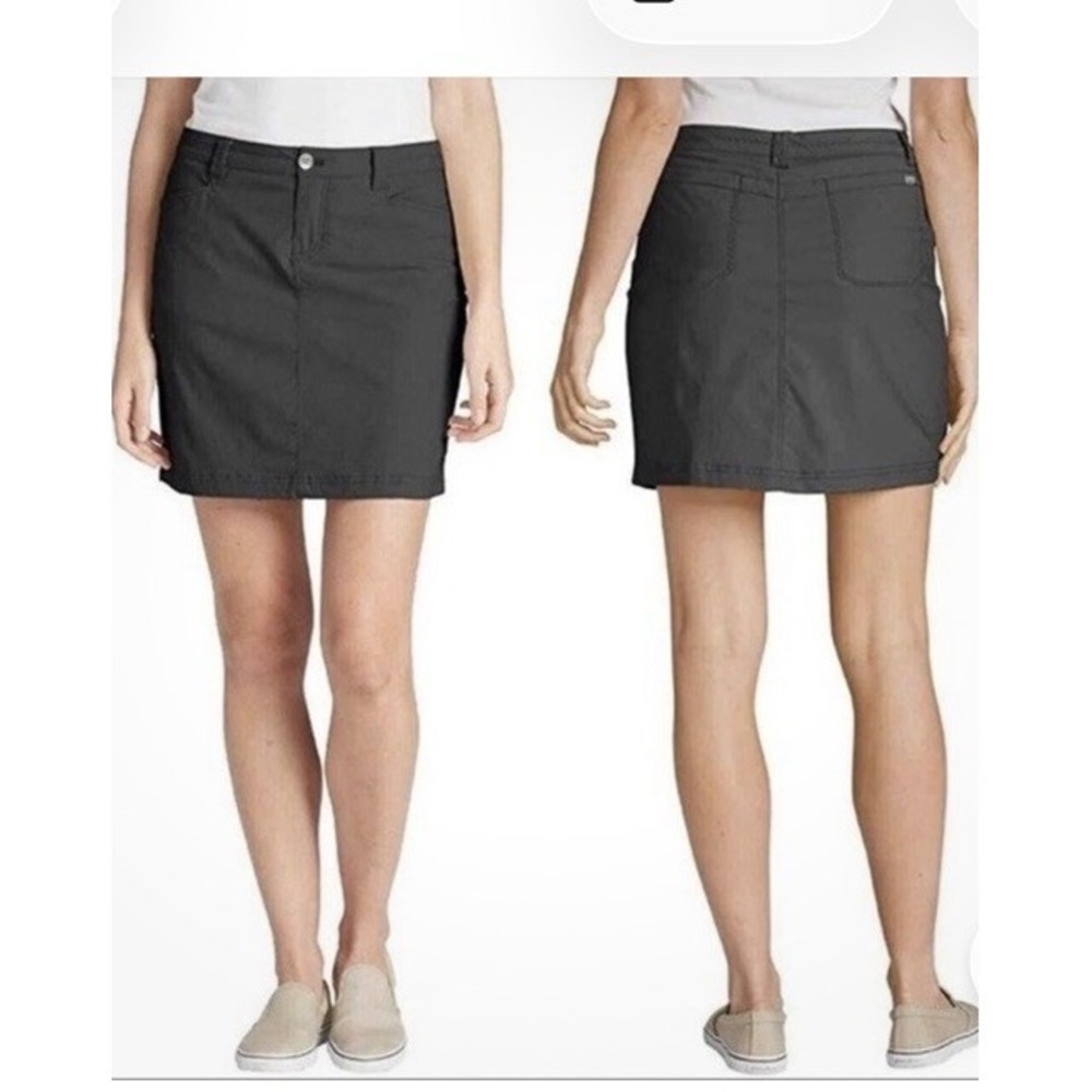 Eddie‎ Bauer Adventurer 2.0 Skort Womens 4 Grey Hiking Outdoors Activewear EUC